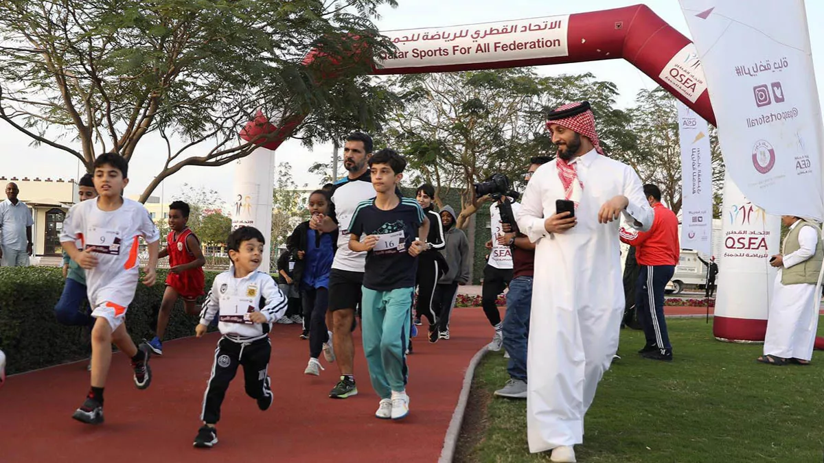 QSFA organised the 2023 Family Running Race, a first-of-its-type competition
