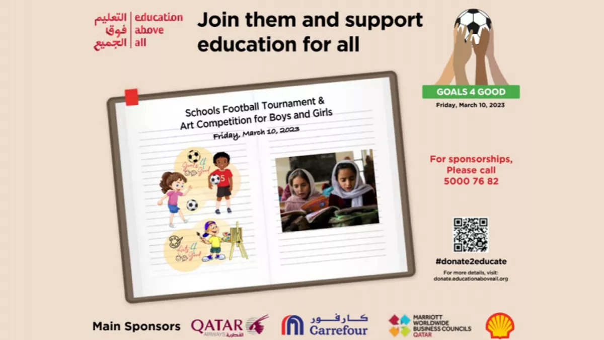 36 schools in Qatar will participate in the Goals4Good tournament on March 10
