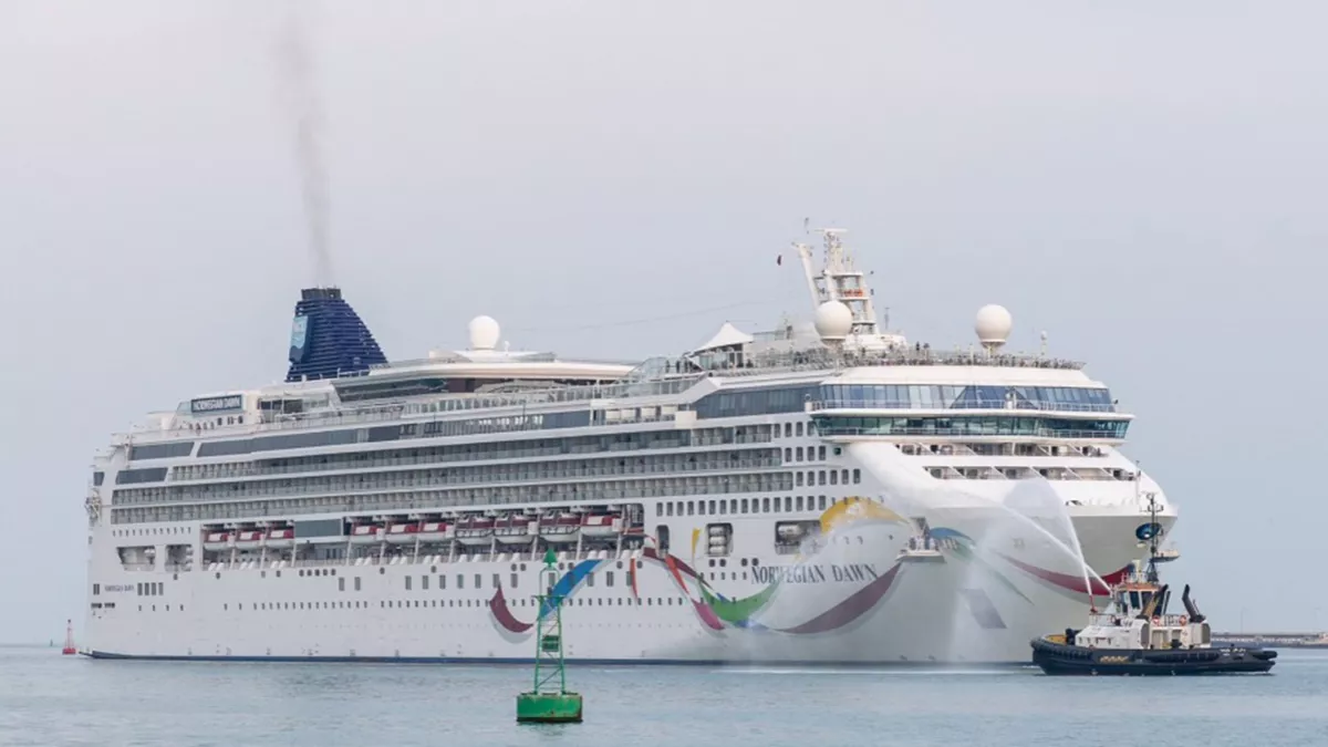 'Norwegian Dawn' cruise ship made its maiden call in Old Doha Port