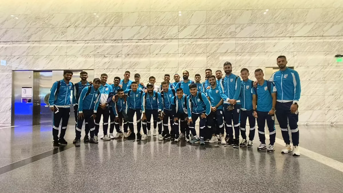 Indian team welcomed with warm greetings at Hamad International Airport