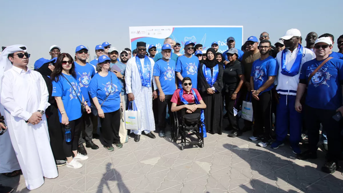 Thousands of people took part in Walk the Talk Doha