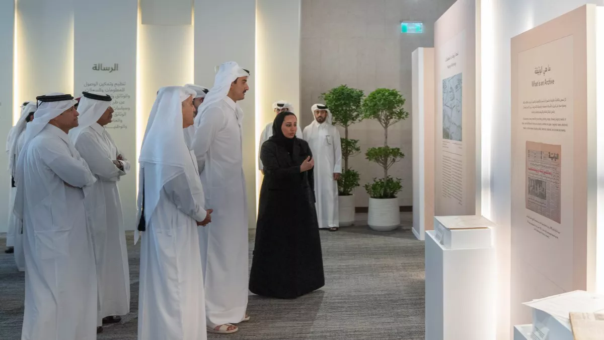 National Archives of Qatar, affiliated with the Amiri Diwan, in Msheireb was inaugurated on Tuesday 