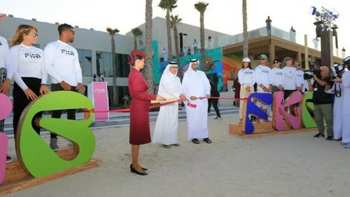 Qatar Airways celebrated the opening of Fuwairit Kite Beach Resort