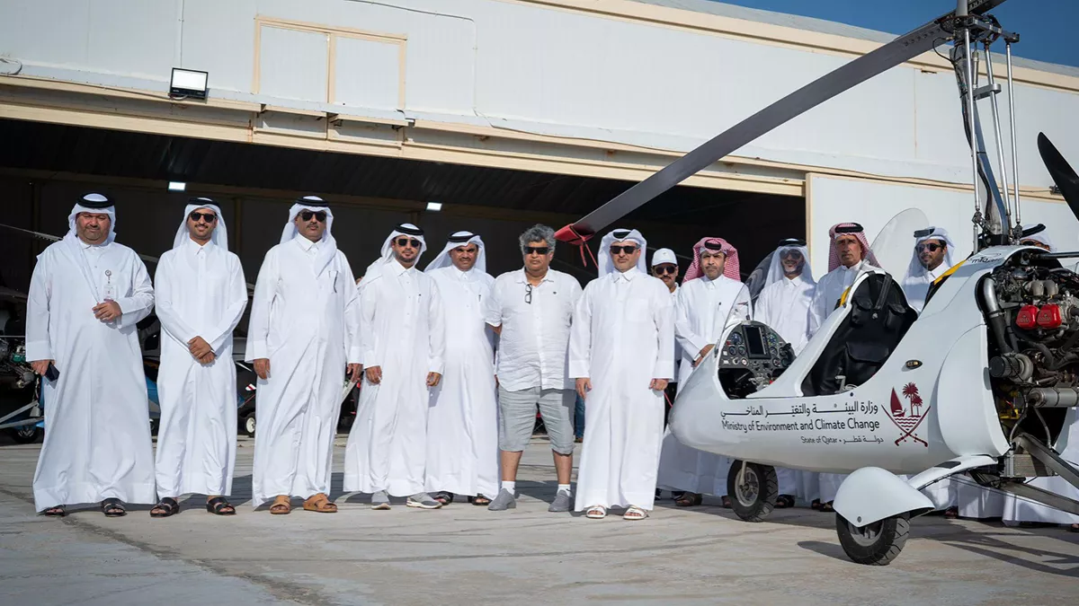 MoECC launched the environmental meteorological monitoring system using the autogyro aircraft
