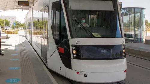 The Education City Tram Green Line, the newest addition to the Qatar Foundation's transport network, will soon be functional