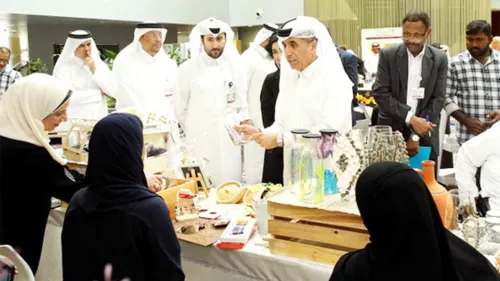 The first technical and vocational tracks exhibition for students with disabilities for the academic year 2022-2023 opened yesterday 