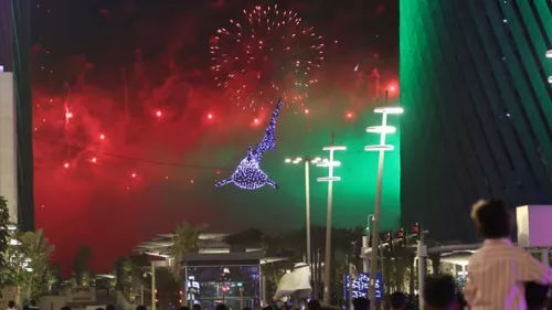 Lusail Boulevard hosted its inaugural Eid Al Adha celebrations with dazzling colours of fireworks