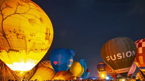 3rd edition of Qatar Balloon Festival; illuminated giant kites appealed the crowd