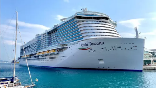 Doha Port received 3,798 tourists aboard the Italian cruise ship 'Costa Toscana' on January 22