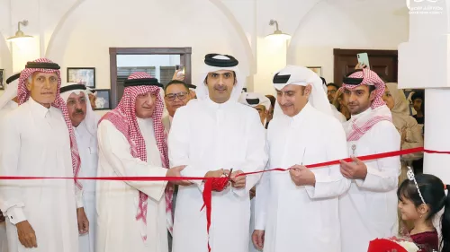 The second art exhibition “Contemporary Art in the Service of Identity and Heritage” opened at Al Jasra Cultural and Social Club