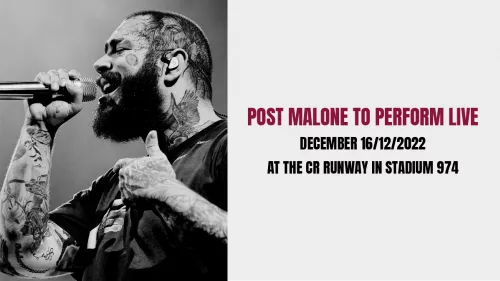Show-stopping performances by Post Malone at the star-studded Qatar Fashion United by CR Runway