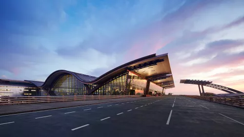 High volume of departures at Hamad International Airport; travellers were advised to arrive early