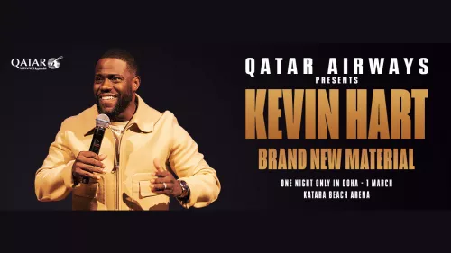 US stand-up comic Kevin Hart's Doha show o March 1 ; Tickets in the Silver, Gold, and Platinum categories have fully sold out