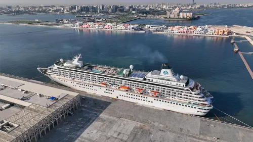 Qatar's 2023/2024 cruise season; the first month sees over 4,000 cruise passengers disembark at Doha's Grand Cruise Terminal