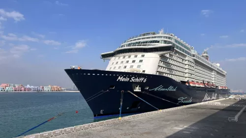 Doha Port welcomed cruise ship "Mein Schiff 6" bringing 3,278 passengers and crew to Qatar
