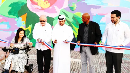 Katara unveiled the mural ‘Bayabihe Rose’ by Dominican artist Jerson Jimenez